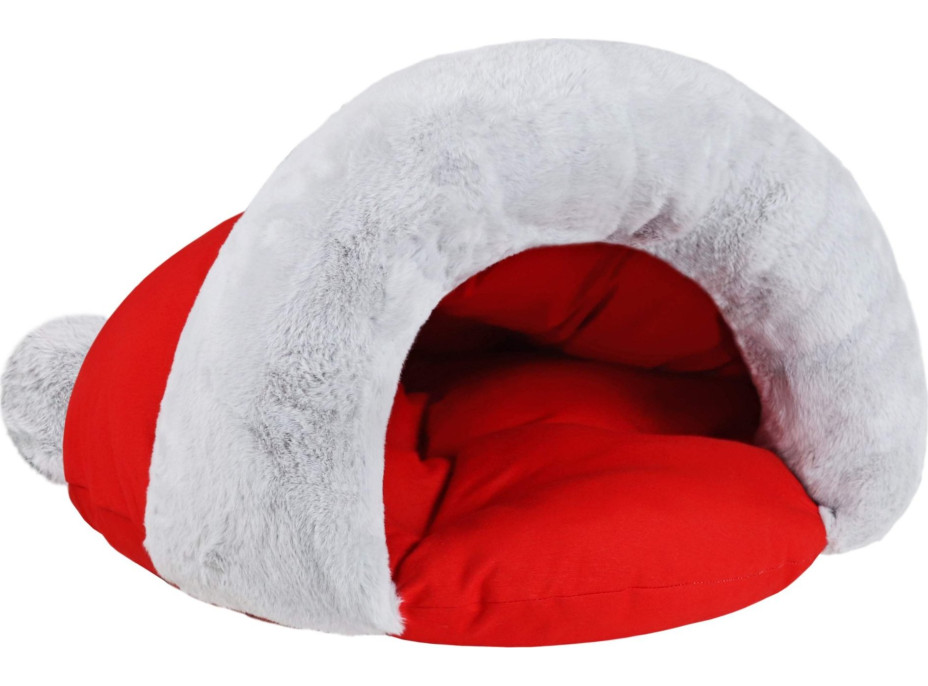 Pelech pre psa/mačku DUKE NOEL 70x45x55 cm - červený