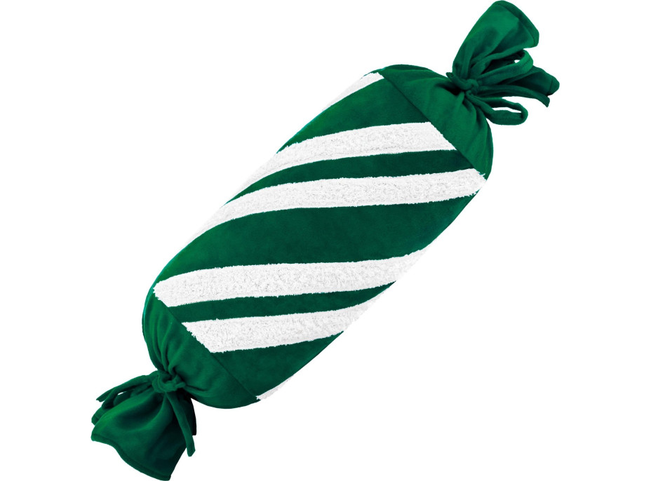 Vianočný vankúš SWEET CANDY 60 cm - zelený/biely