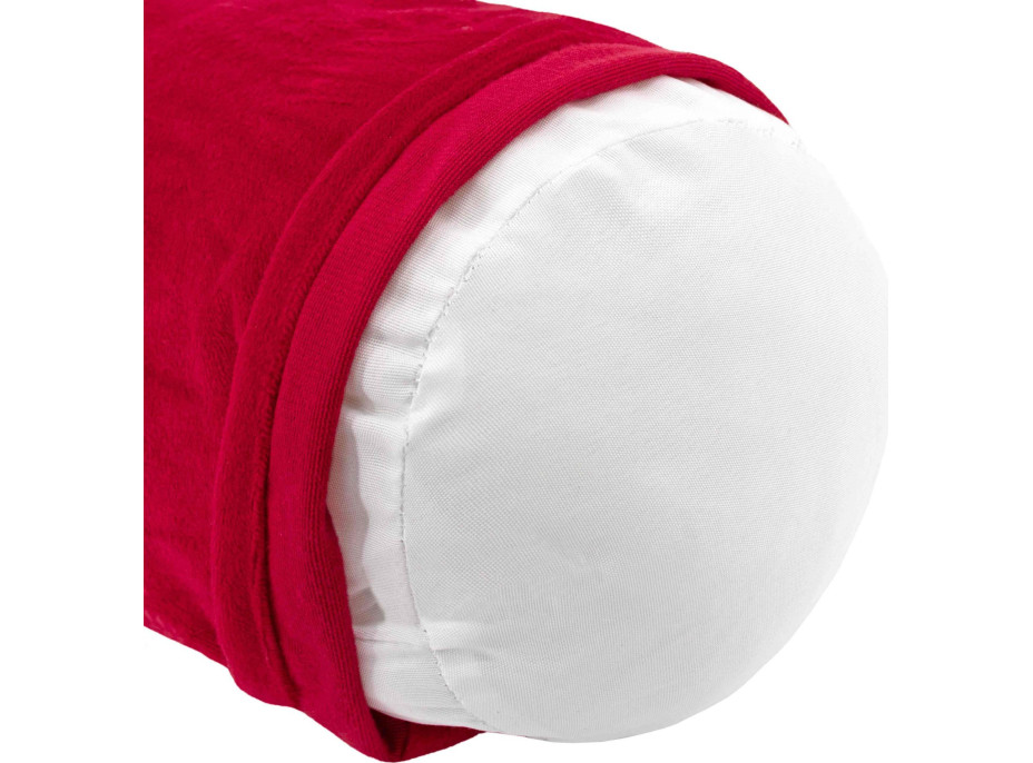 Vianočný vankúš SWEET CANDY 60 cm - červený/biely