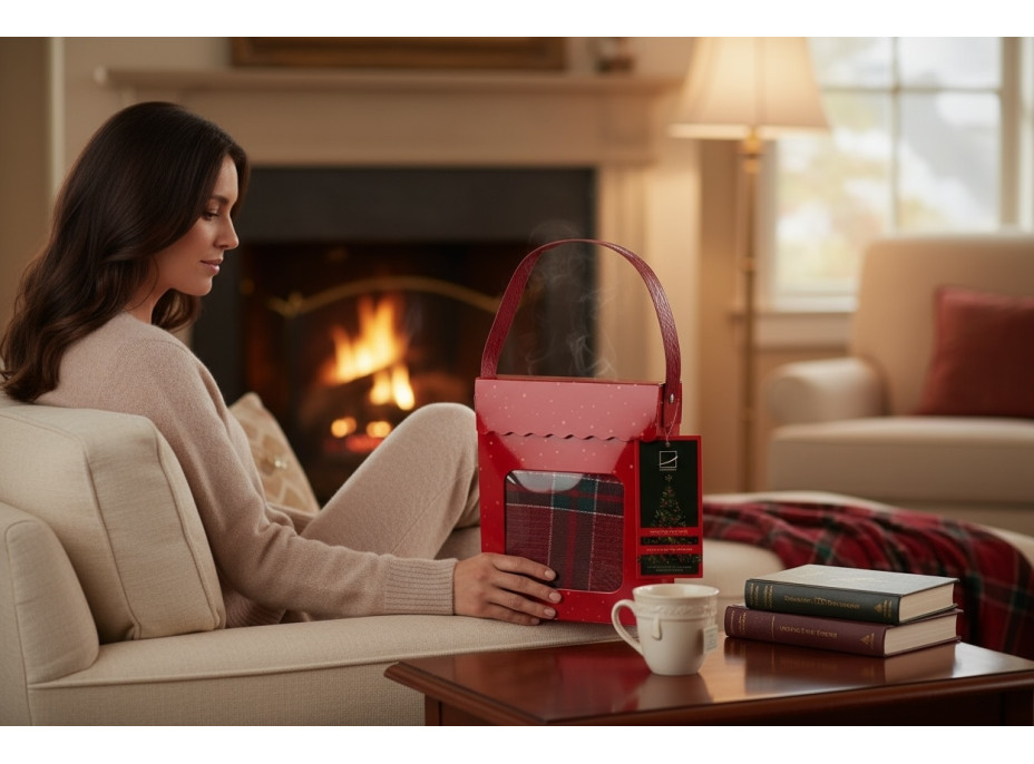 Sada utierok MAGICAL CHRISTMAS v darčekovom balení - 2 kusy - červená/zelená