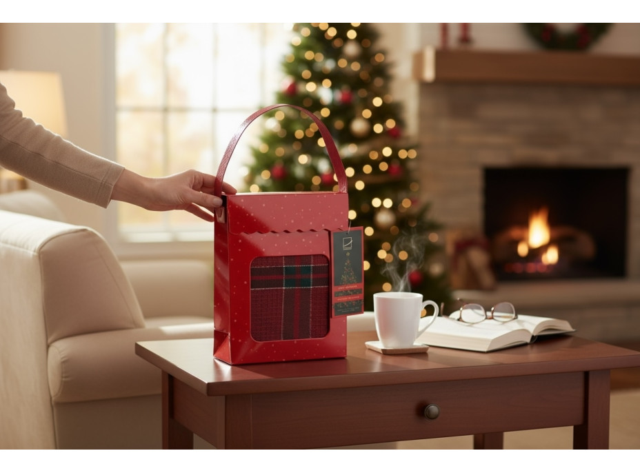 Sada utierok MAGICAL CHRISTMAS v darčekovom balení - 2 kusy - červená/zelená