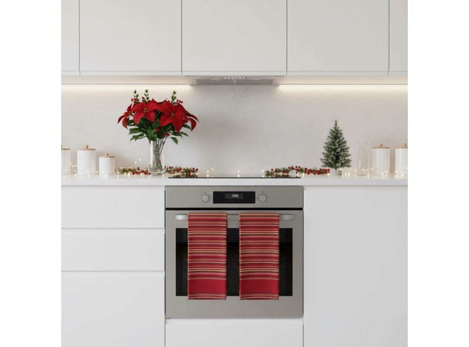 Sada utierok MAGICAL CHRISTMAS v darčekovom balení - 2 kusy - červená/pruhy