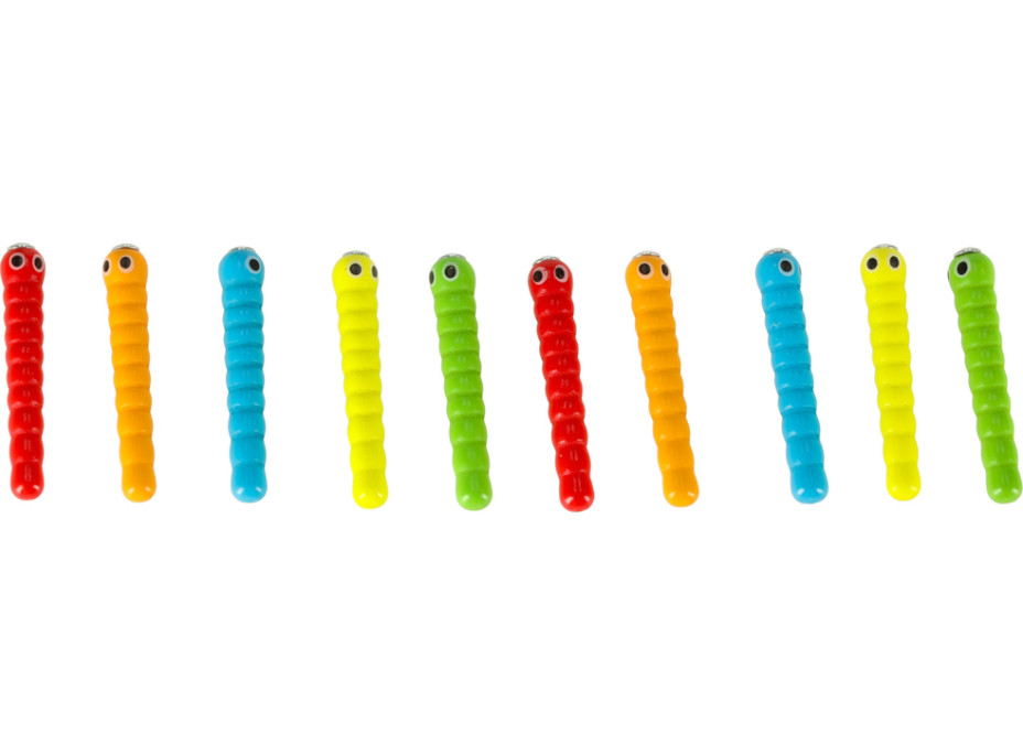 Magnetická drevená hra - Húsenice v jablku