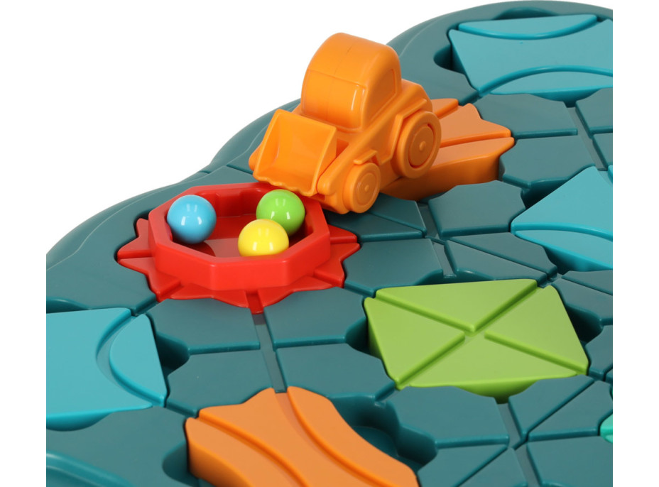 Logická dosková hra bludiska s prekážkovou dráhou 28 dielikov