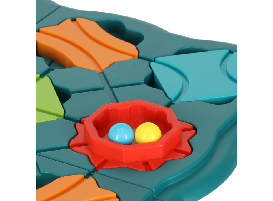 Logická dosková hra bludiska s prekážkovou dráhou 28 dielikov