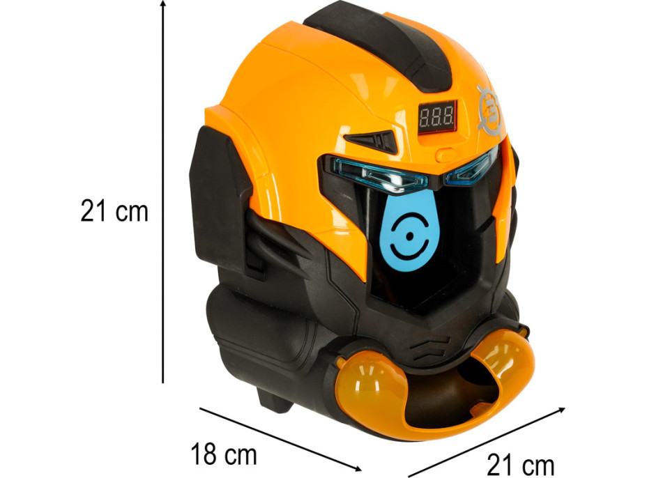 Arkádová hra Robotická prilba - streľba na terč