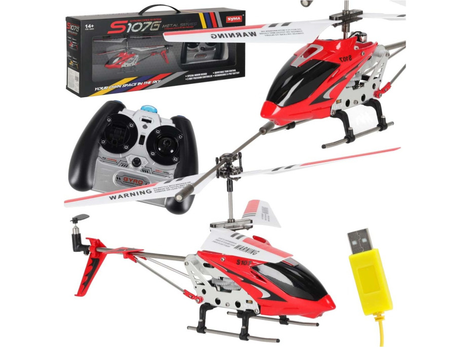 RC vrtuľník SYMA S107G - červený