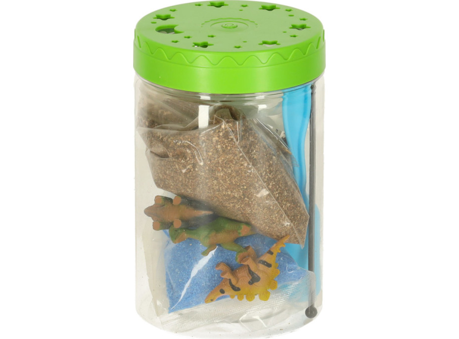 Dinosaurie terárium s nočným LED osvetlením