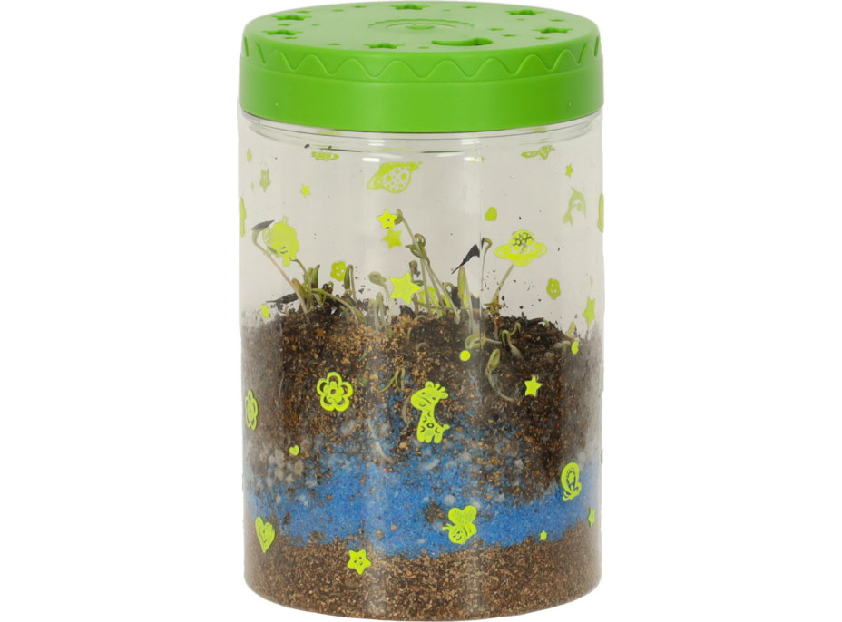 Dinosaurie terárium s nočným LED osvetlením