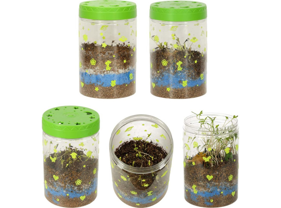 Dinosaurie terárium s nočným LED osvetlením