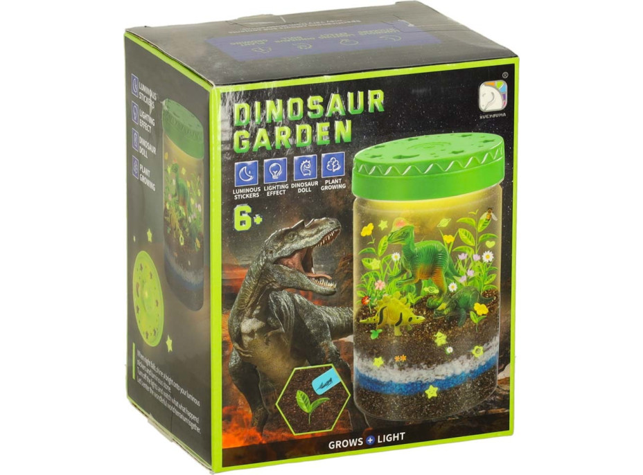 Dinosaurie terárium s nočným LED osvetlením