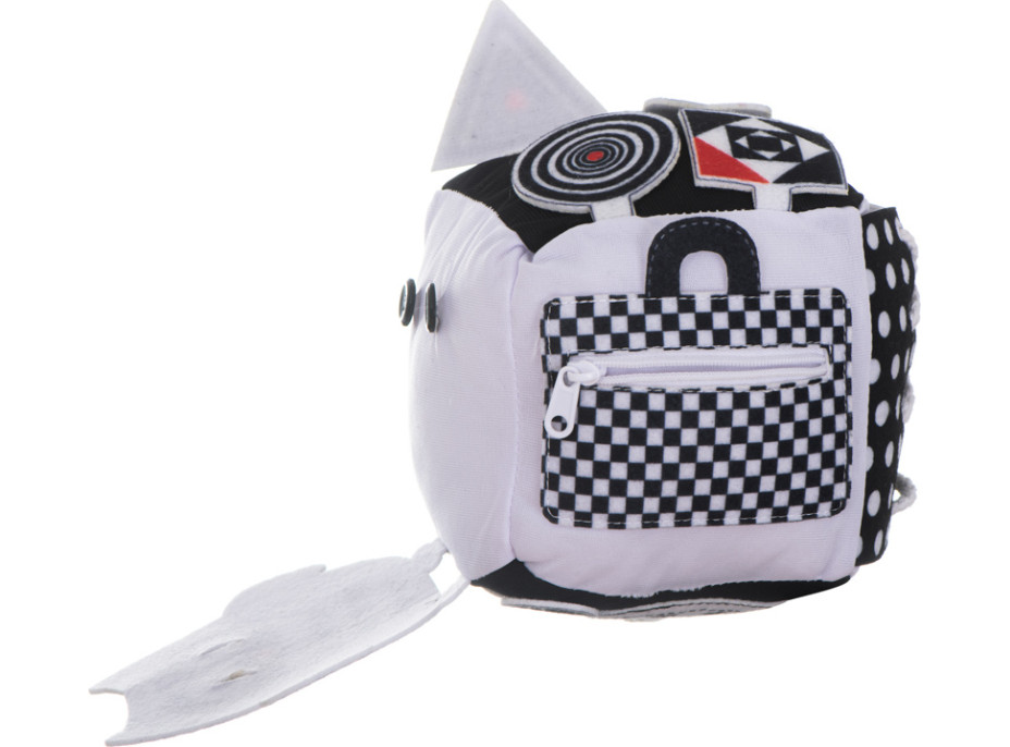 Vzdelávacia zmyslová kocka kontrastná - Sova