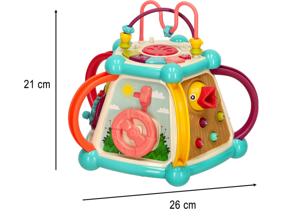 Senzorická kocka pre deti 7v1