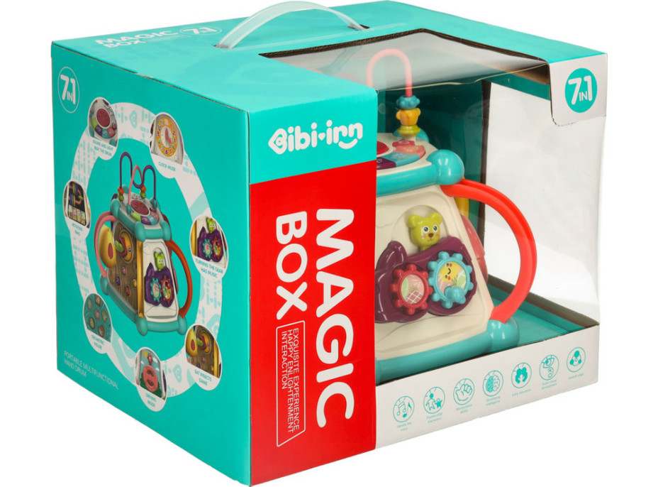 Senzorická kocka pre deti 7v1