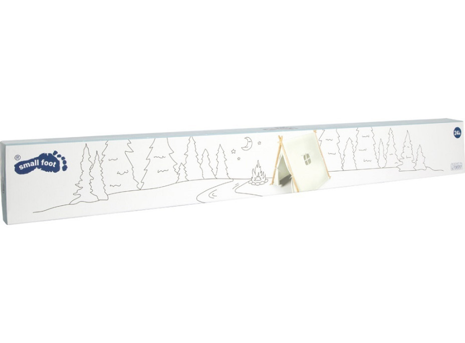 small foot Stan prírodný biely