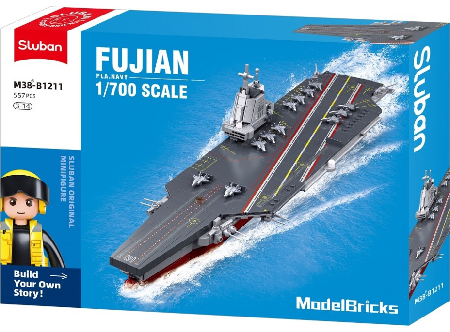 Sluban Model Bricks M38-B1211 Lietadlová loď Fujian