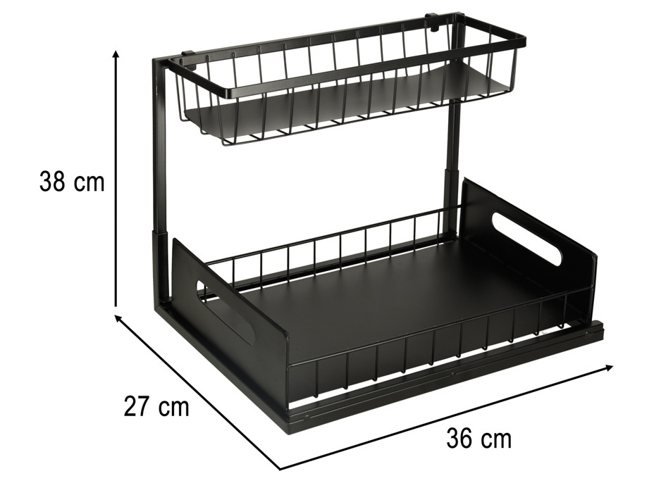 Organizér do skrinky pod drez - 2 police