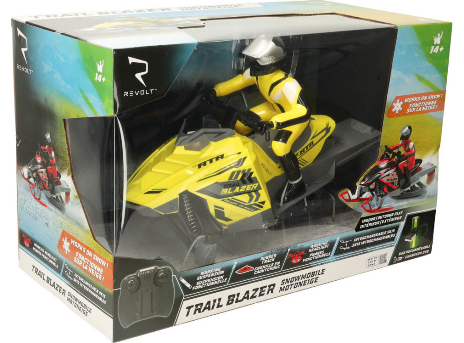 RC snežný skúter na diaľkové ovládanie Revolt TRAIL BLAZER - žltý