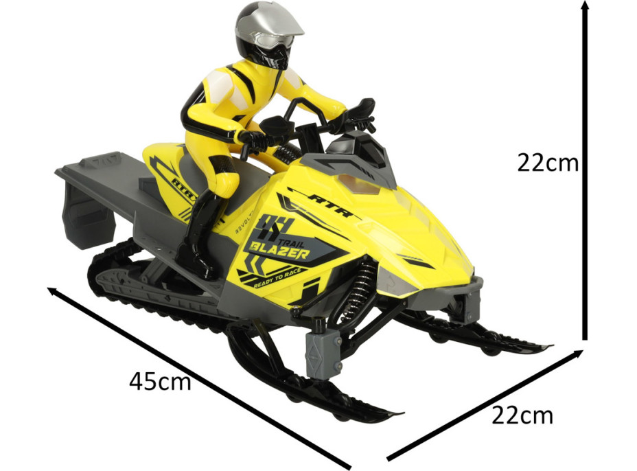 RC snežný skúter na diaľkové ovládanie Revolt TRAIL BLAZER - žltý