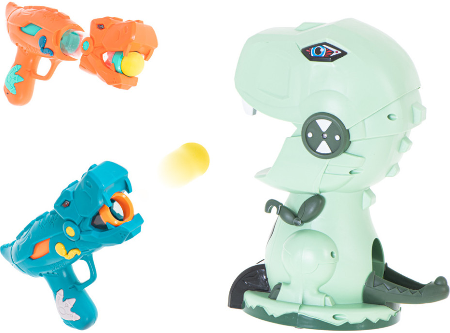 Hladný dinosaurus - strelecká arkádová hra pre 2