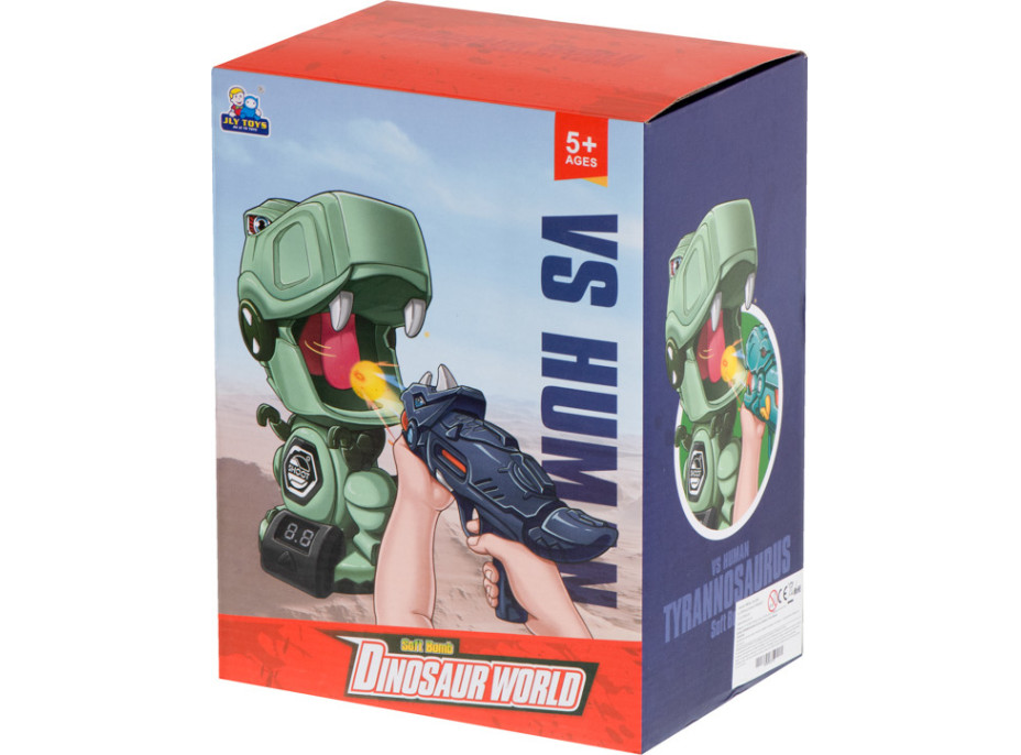 Hladný dinosaurus - strelecká arkádová hra pre 2