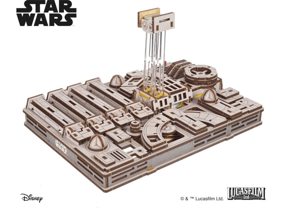 Ugears 3D drevená mechanická skladačka Star Wars Luke Skywalker X-Wing stíhačka