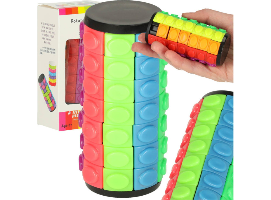 Logická hádanka s rotačným valcom 7 radov