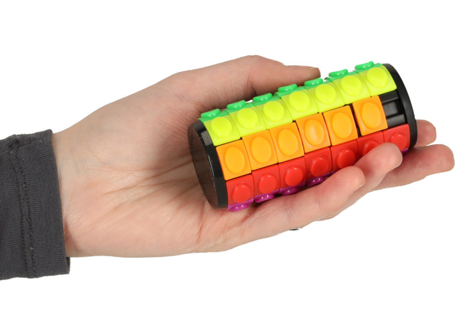 Logická hádanka s rotačným valcom 7 radov