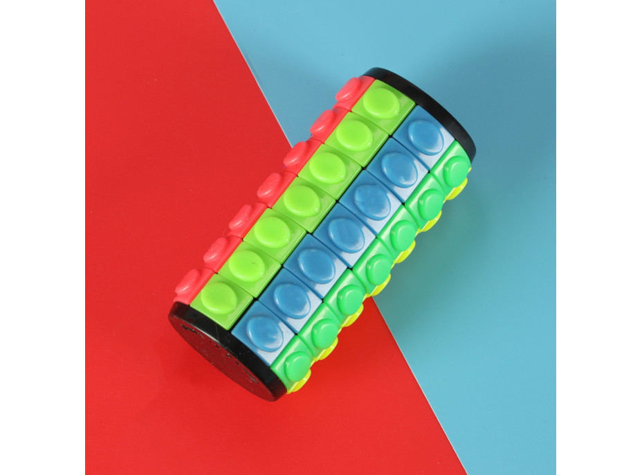 Logická hádanka s rotačným valcom 7 radov