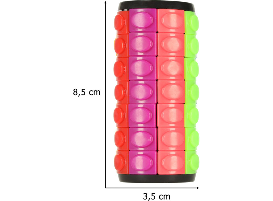 Logická hádanka s rotačným valcom 7 radov