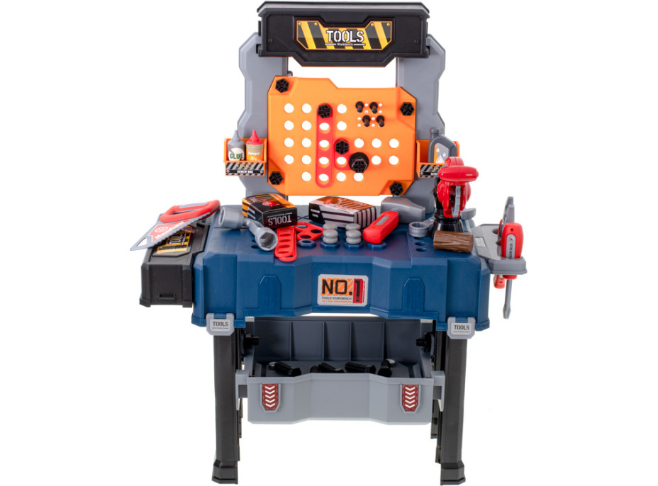 Detský ponk do dielne s náradím - 65 prvkov