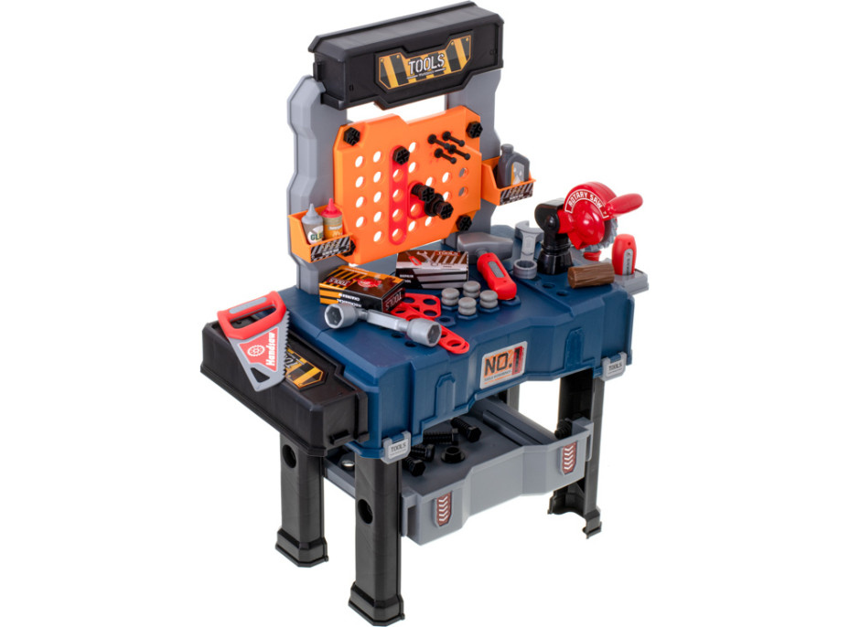 Detský ponk do dielne s náradím - 65 prvkov