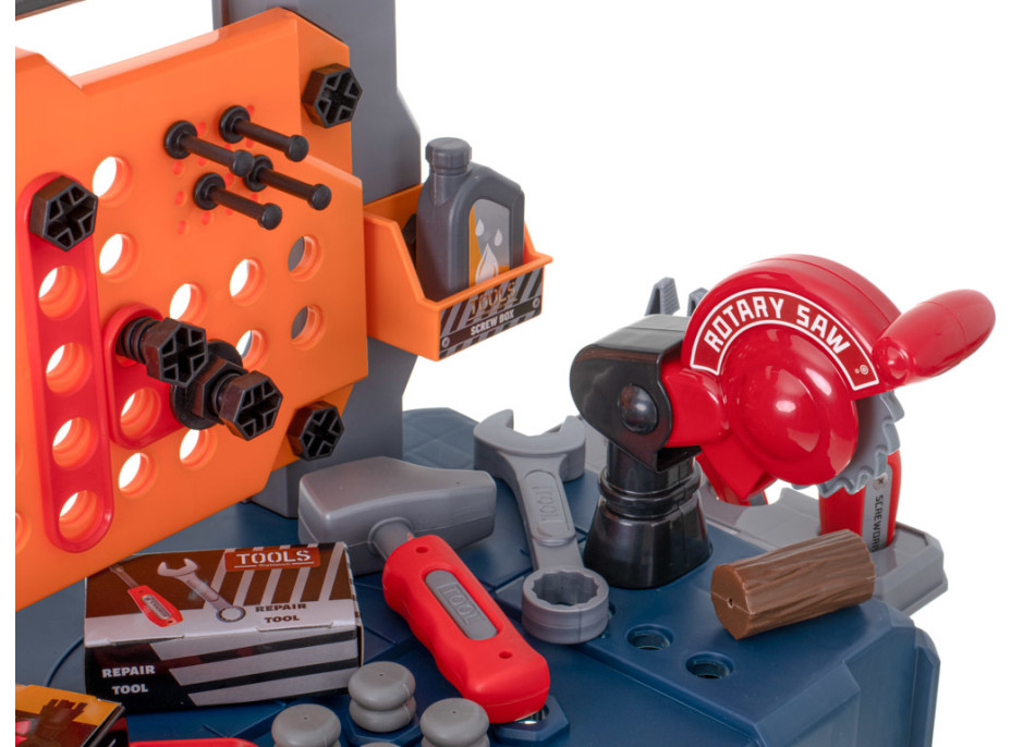 Detský ponk do dielne s náradím - 65 prvkov