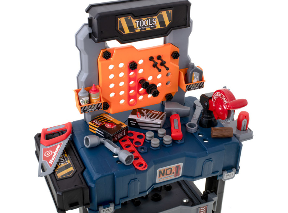 Detský ponk do dielne s náradím - 65 prvkov