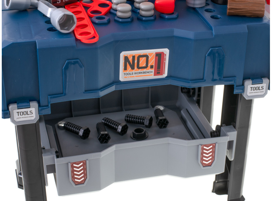 Detský ponk do dielne s náradím - 65 prvkov
