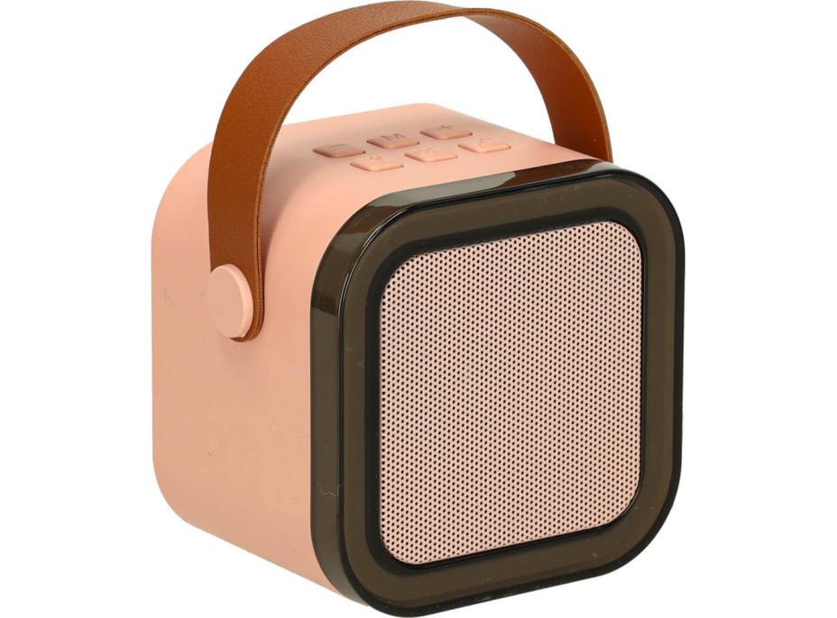 Karaoke reproduktor Bluetooth + mikrofón - ružový