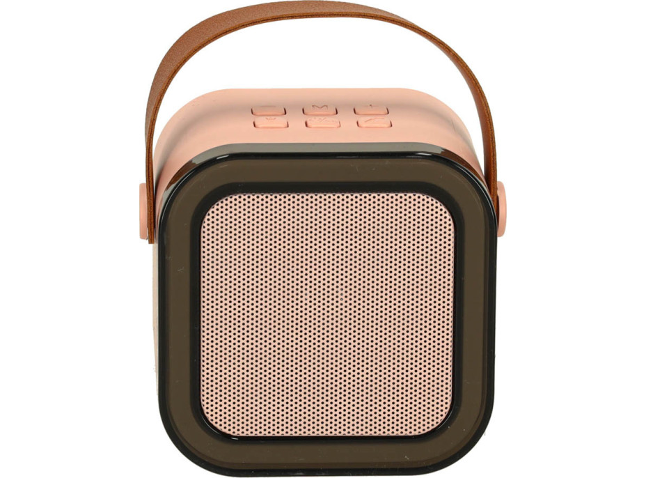 Karaoke reproduktor Bluetooth + mikrofón - ružový