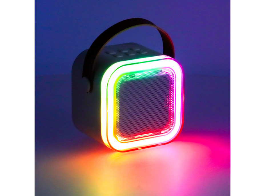 Karaoke reproduktor Bluetooth + mikrofón - ružový