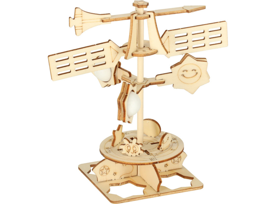 Drevené 3D puzzle- Vedecký model veternej korouhve