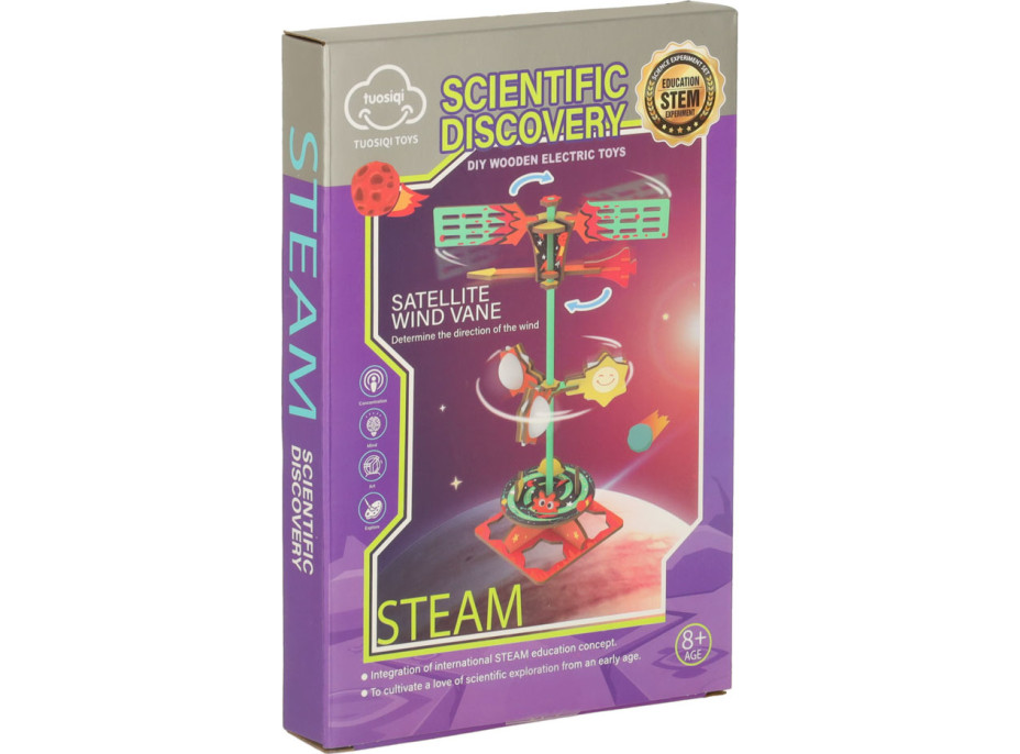 Drevené 3D puzzle- Vedecký model veternej korouhve