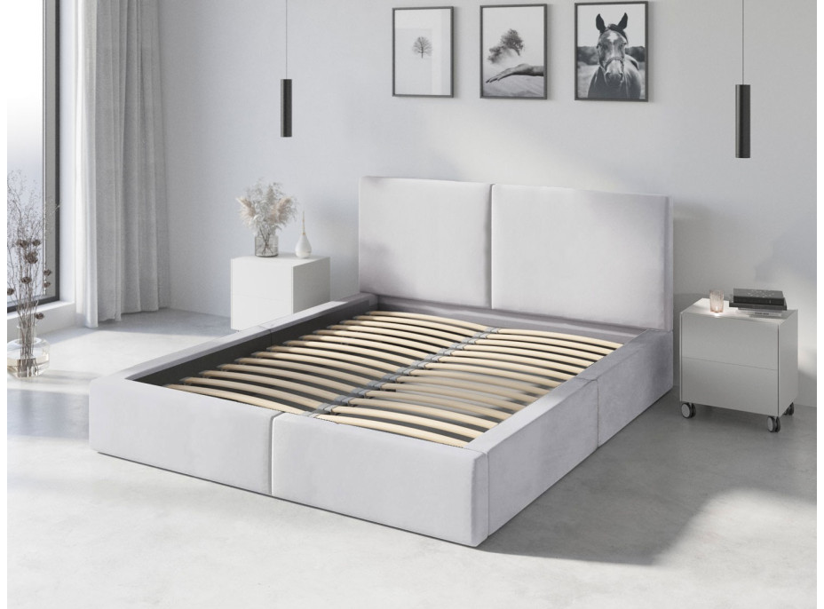 Čalúnená posteľ HILTON - 200x160 cm - biela