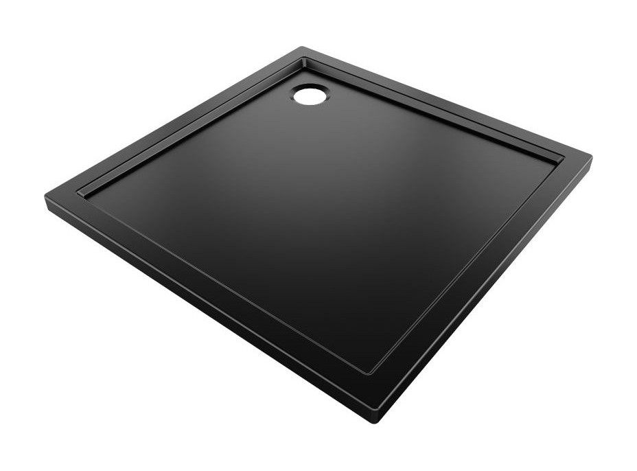 Sprchová vanička MEXEN FLOW - 110x110 cm - čierna matná - 46S701111