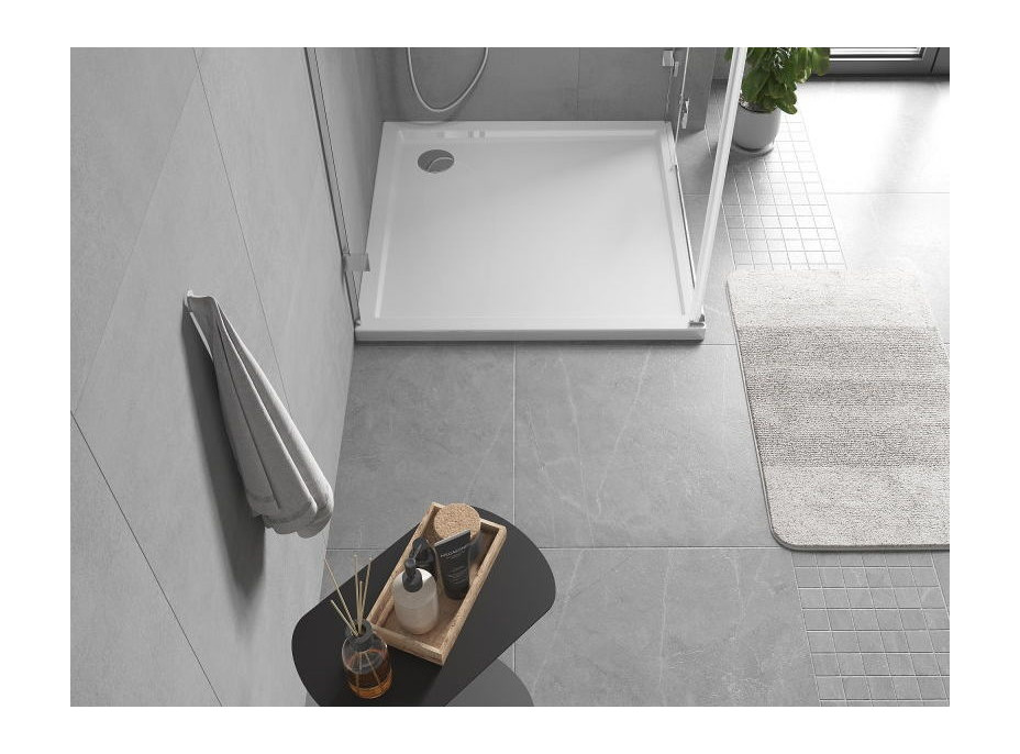 Sprchová vanička MEXEN FLOW - 110x110 cm - biela lesklá - 46S101111