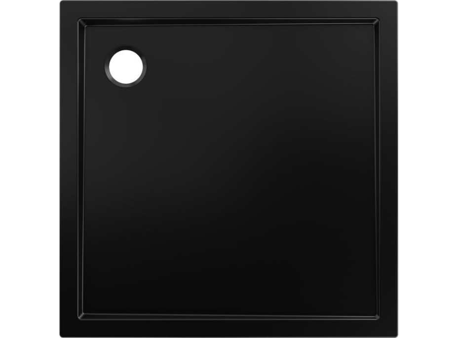 Sprchová vanička MEXEN FLOW - 110x110 cm - čierna matná - 46S701111