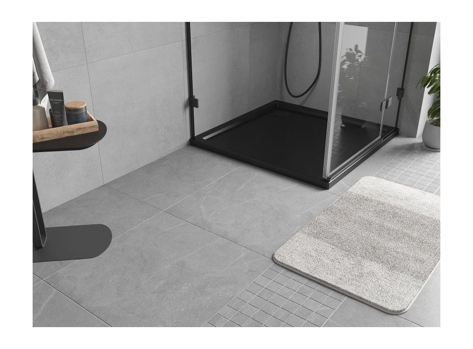 Sprchová vanička MEXEN FLOW - 110x110 cm - čierna matná - 46S701111