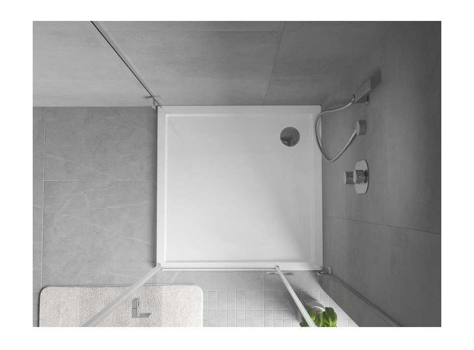 Sprchová vanička MEXEN FLOW - 110x110 cm - biela lesklá - 46S101111