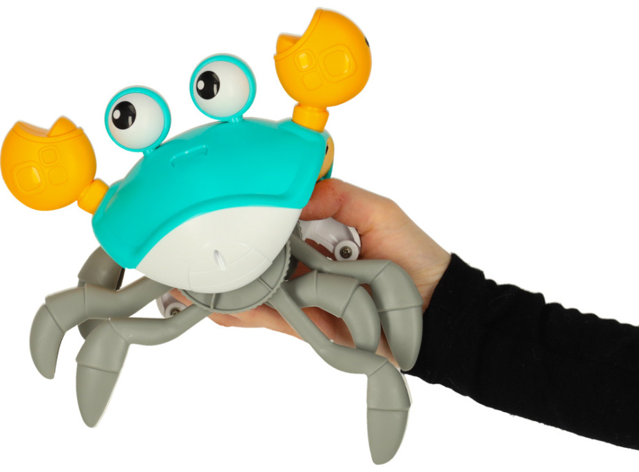 Interaktívny krab so zvukom - zelený