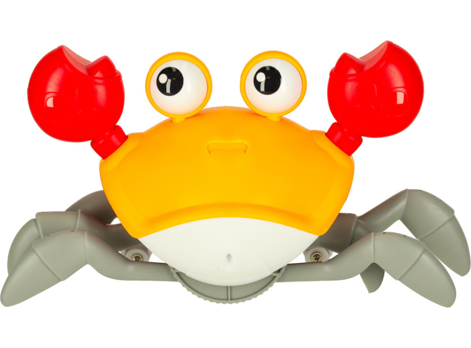 Interaktívny krab so zvukom - žltý
