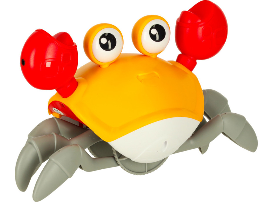 Interaktívny krab so zvukom - žltý
