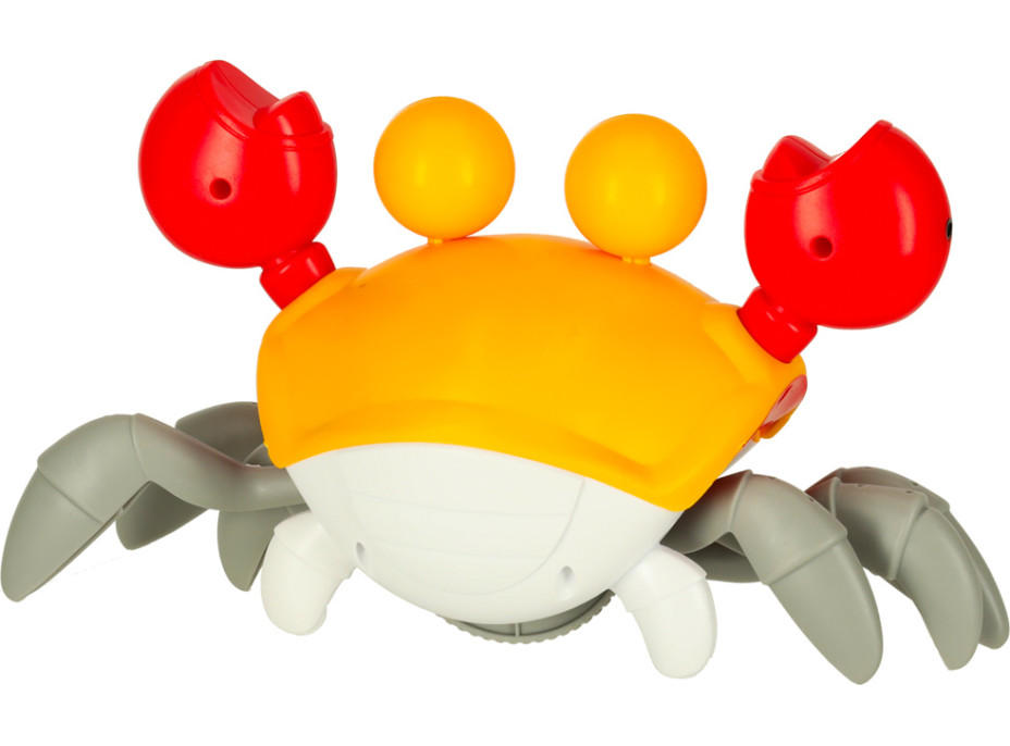 Interaktívny krab so zvukom - žltý